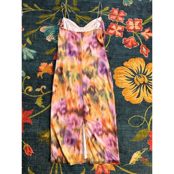 Mahina Multicolor Bodycon Dress Size Medium - Picture 2 of 7